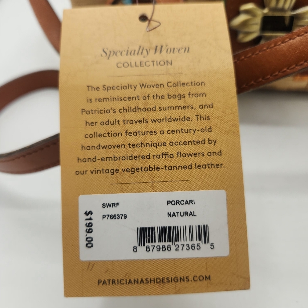 Patricia Nash Porcari Box Speciality Woven Basket Bag - Picture 14 of 15